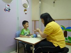 Game Session by Child Care Worker