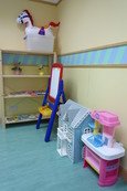 Psychological Play Corner： Toys and books are available for psychologist to have interview with child 