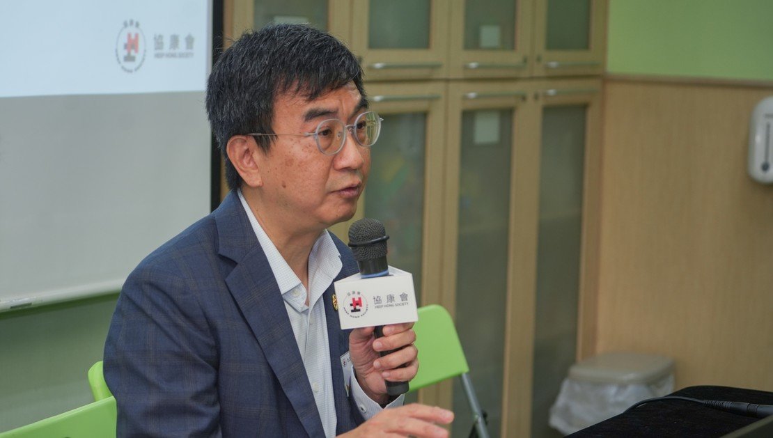 協康會副行政總裁(服務)郭俊泉博士強調Project Embrace由萬志仁慈善基金、協康會及樂施會三方協作,衷心感謝合作夥伴的支持和給力,令計劃有效地支援少數族裔SEN家庭。